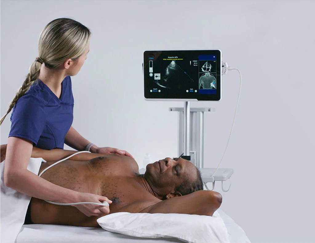 A cardiac ultrasound also called echocardiography or an echocardiogram is an examination of the heart, which is done by a medical specialist called a cardiologist. This procedure utilizes sound waves to produce images of the heart's four chambers and valves, and it allows your doctor to detect any abnormalities.