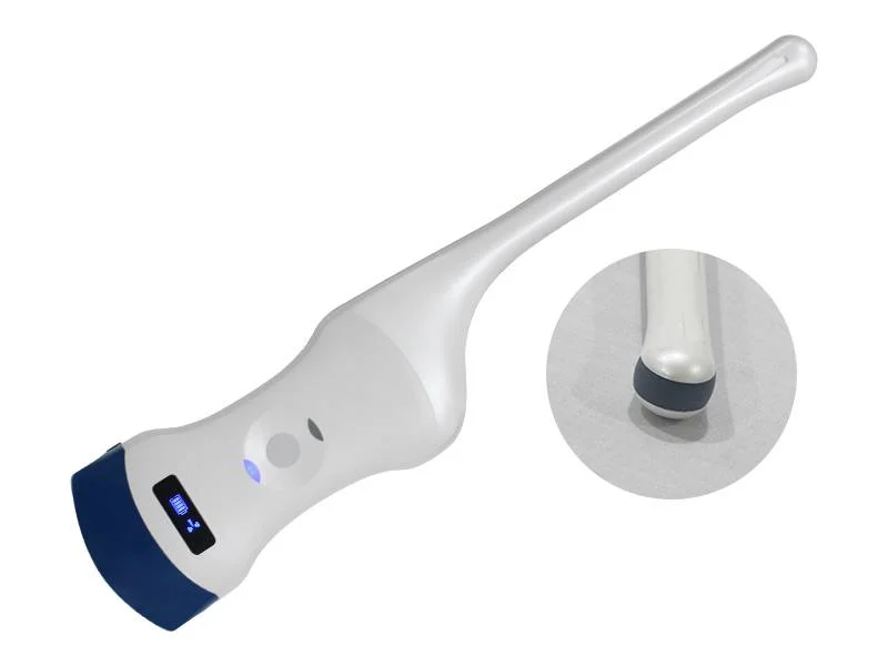 Color Doppler Convex Transvaginal Ultrasound Scanner: Vsono-TVU1 is a wireless ultrasound probe that contains 2 probes in 1 device: A transvaginal probe + A convex probe.