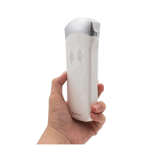Black and white portable ultrasound scanner